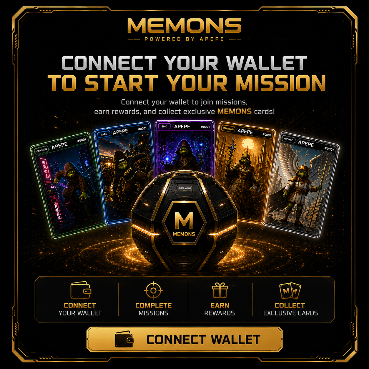 Connect your wallet to start your mission