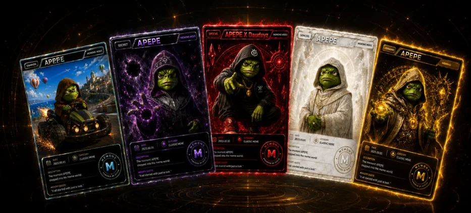 MEMONS collectible cards